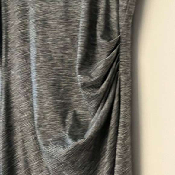 Banana Republic | Ruched Jersey Sleeveless Dress | Heather Gray | Size S/M - Picture 4 of 8